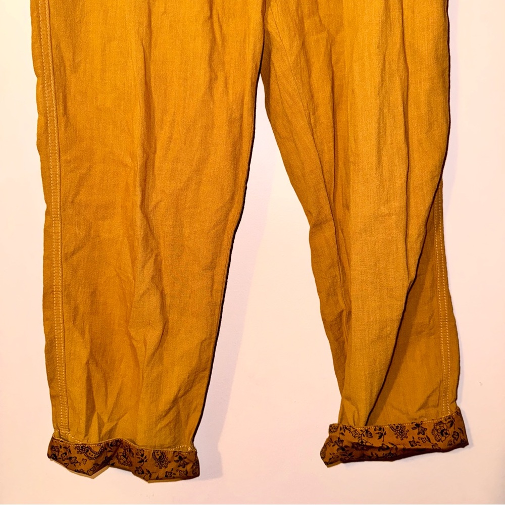 Anthropologie Orange Brown Malin Utility Pants Size M NWOT! - Picture 3 of 10